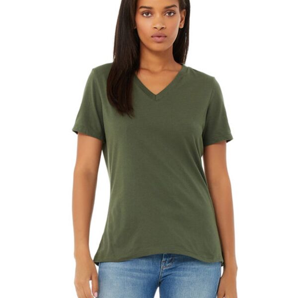 Ladies' Relaxed Jersey V-Neck T-Shirt Thumbnail